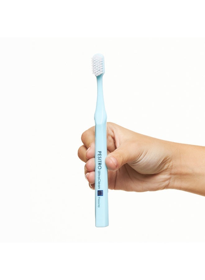 PESITRO UltraClean 3180 Flossing Toothbrush – Dual-Level Tapered Bristles for Deep Interdental Cleaning - Image 3